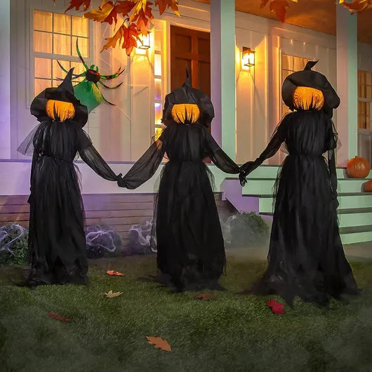 LED Spooky Black Witches